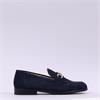Wonders Classic Link Suede Loafer - Dark Navy Suede